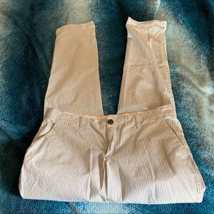 Gap girlfriend Chino railroad stripe